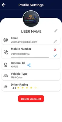 Agn Cabs android App screenshot 2